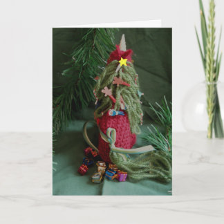 Cartes Pour Fêtes Annuelles Arbre de Noël de licorne