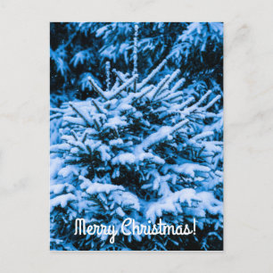 Cartes Pour Fêtes Annuelles Arbre de Noël de neige