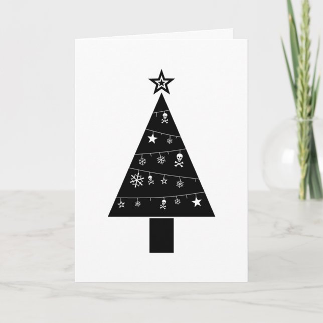 Cartes Pour Fêtes Annuelles Arbre de Noël de SORT MALHEUREUX (Devant)