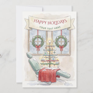 Cartes Pour Fêtes Annuelles Arbre de Noël dentaire Dentiste Noël