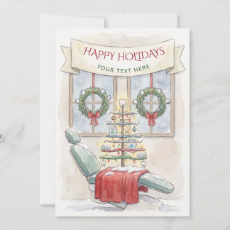 Cartes Pour Fêtes Annuelles Arbre de Noël dentaire Dentiste Noël