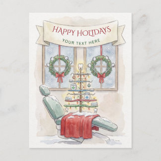 Cartes Pour Fêtes Annuelles Arbre de Noël dentaire Dentiste Noël Vacances