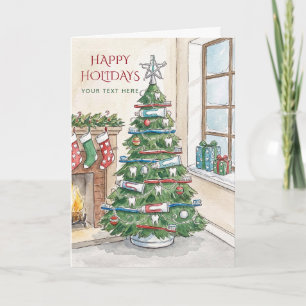 Cartes Pour Fêtes Annuelles Arbre de Noël dentaire Dentiste Noël Vacances