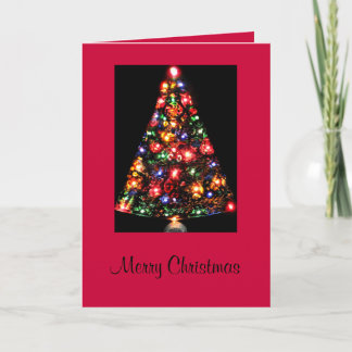 Cartes Pour Fêtes Annuelles Arbre de Noël éclairé