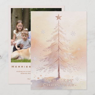 Cartes Pour Fêtes Annuelles Arbre de Noël Élégant Photo Fête TMF26