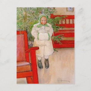 Cartes Pour Fêtes Annuelles Arbre de Noël et Enfant en fourrure