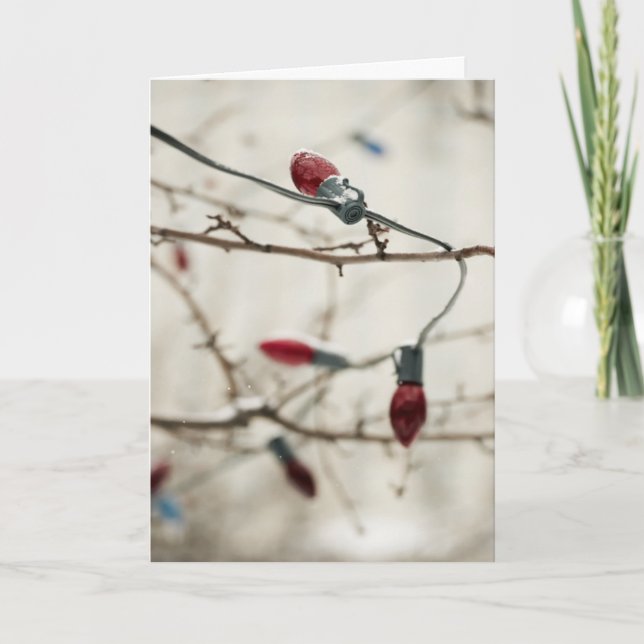 Cartes Pour Fêtes Annuelles Arbre de Noël extérieur (Devant)
