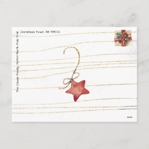 Cartes Pour Fêtes Annuelles Arbre de Noël Fruits Secs, Noix, Or Pourpre