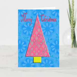Cartes Pour Fêtes Annuelles Arbre de Noël funky