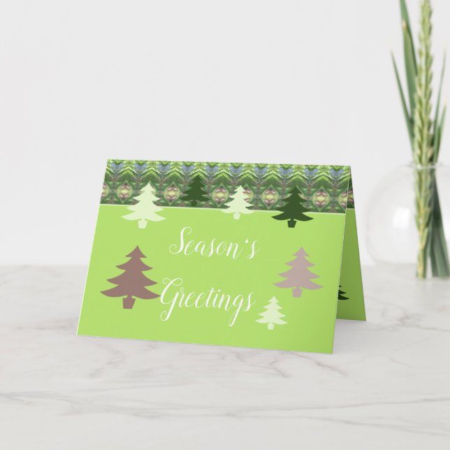 Cartes Pour Fêtes Annuelles Arbre de Noël géant (Devant)
