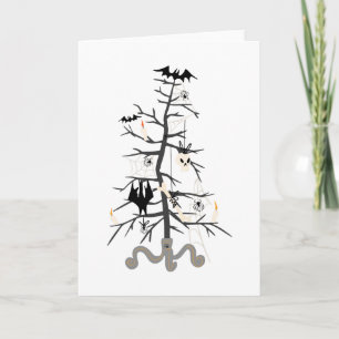 Cartes Pour Fêtes Annuelles Arbre de Noël gothique