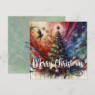 Cartes Pour Fêtes Annuelles Arbre de Noël gothique