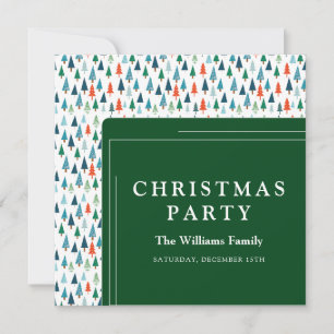 Cartes Pour Fêtes Annuelles Arbre de Noël Joyeux Vacances Hivernales Vert Fête