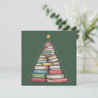 Arbre de Noël Livre Rétro Bibliothèque Bibliophile