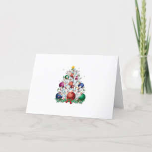 Cartes Pour Fêtes Annuelles arbre de noël lumineux de bowling drôle xmas sport