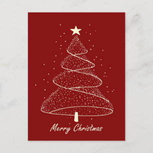 Cartes Pour Fêtes Annuelles Arbre de Noël minimaliste moderne