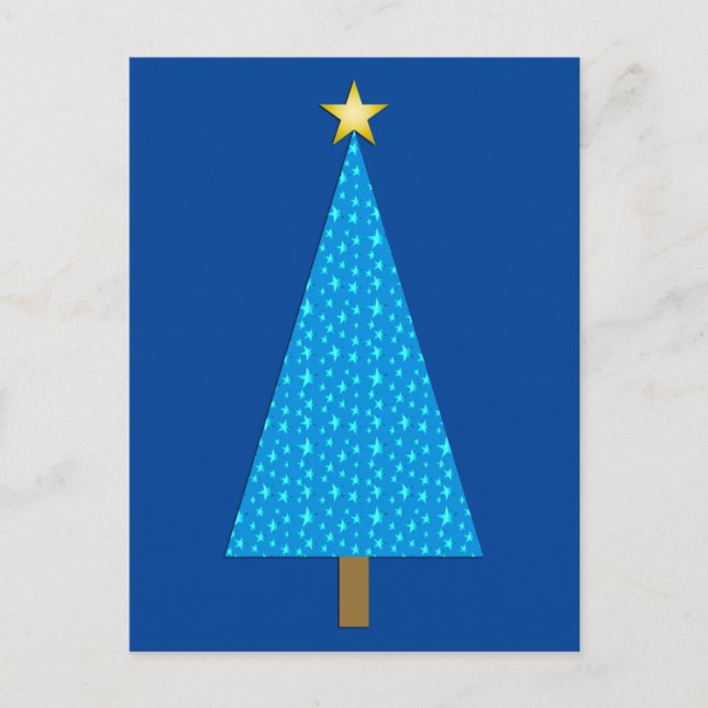 Cartes Pour Fêtes Annuelles Arbre de Noël moderne (Devant)