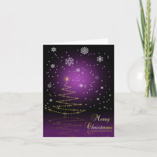 Cartes Pour Fêtes Annuelles Arbre de Noël moderne de Gleamy