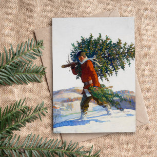 Cartes Pour Fêtes Annuelles Arbre de Noël   N.C. Wyeth