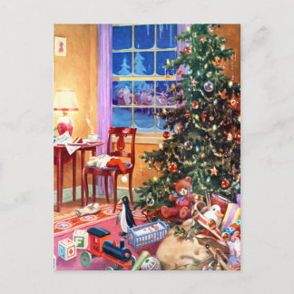 Cartes Pour Fêtes Annuelles Arbre de Noël nostalgique