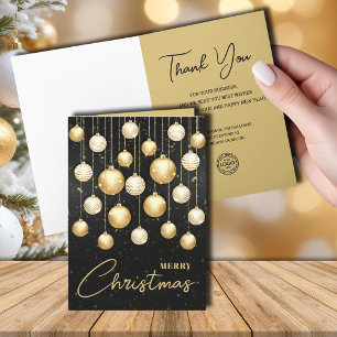 Cartes Pour Fêtes Annuelles Arbre de Noël Ornements Salutation d'entreprise