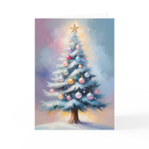 Arbre de Noël Pastel aux ornements rose violet