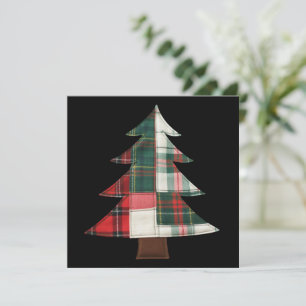 Cartes Pour Fêtes Annuelles Arbre de Noël patchwork Fêtes Hiver Noël