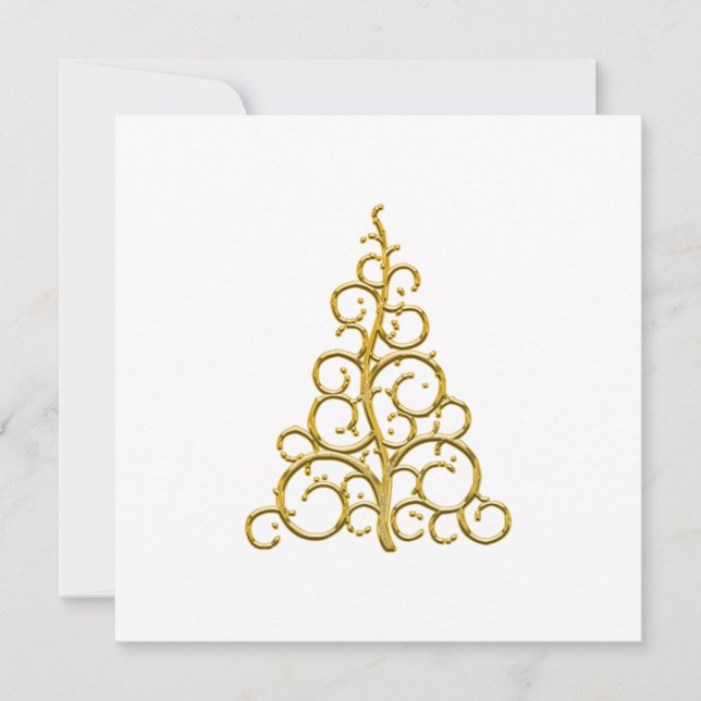 Cartes Pour Fêtes Annuelles Arbre de Noël personnalisé (Devant)