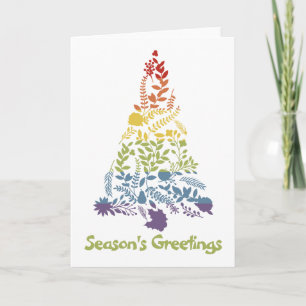 Cartes Pour Fêtes Annuelles Arbre de Noël Rainbow Pride