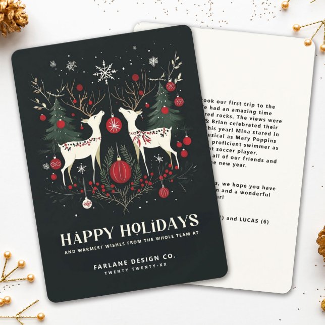 Cartes Pour Fêtes Annuelles Arbre de Noël scandinave chaleureux (Créateur téléchargé)