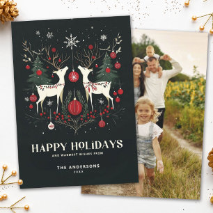 Cartes Pour Fêtes Annuelles Arbre de Noël scandinave chaleureux Photo