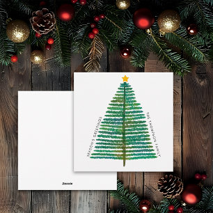 Cartes Pour Fêtes Annuelles Arbre de Noël scandinave minimaliste