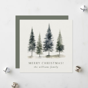 Cartes Pour Fêtes Annuelles Arbre de Noël scandinave minimaliste