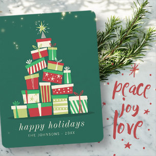 Cartes Pour Fêtes Annuelles Arbre de Noël simple et moderne
