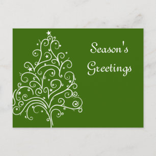 Cartes Pour Fêtes Annuelles Arbre de Noël sur les Joyeuses Fêtes d'affaires éc