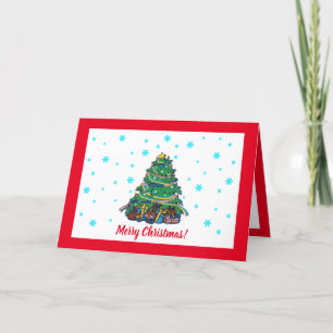 Cartes Pour Fêtes Annuelles Arbre de Noël ukrainien américain