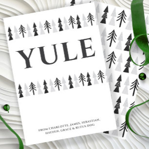 Cartes Pour Fêtes Annuelles Arbre de Noël Yule Personnalisé