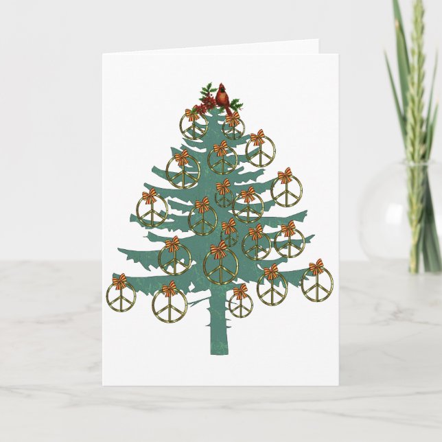 Cartes Pour Fêtes Annuelles Arbre de paix (Devant)