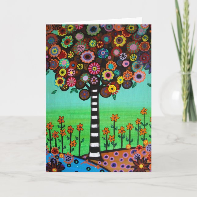 CARTES POUR FÊTES ANNUELLES ARBRE DE VIE (Devant)