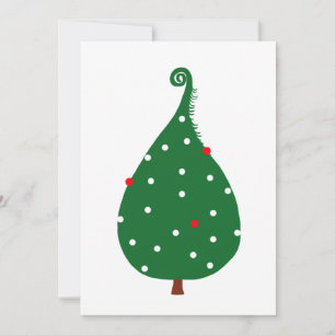 Cartes Pour Fêtes Annuelles Arbre décoré de noël d'épinette