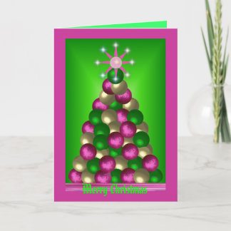 CARTES POUR FÊTES ANNUELLES ARBRE D'ORNEMENT