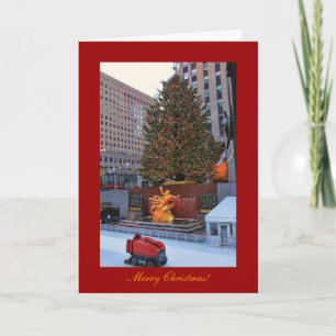 Cartes Pour Fêtes Annuelles Arbre du Rockefeller Center, Noël de la patinoire