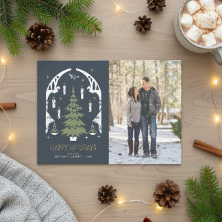 Cartes Pour Fêtes Annuelles Arbre HARRY POTTER™ - Joyeuses Fêtes - Photo