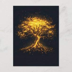 Cartes Pour Fêtes Annuelles Arbre lumineux de la vie - Mystique et Enchantant