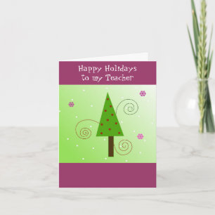 Cartes Pour Fêtes Annuelles Arbre lunaire pour mon professeur