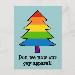 Cartes Pour Fêtes Annuelles Arbre Rainbow Gay Xmas