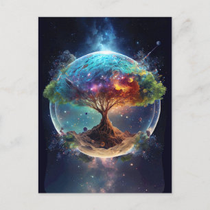 Cartes Pour Fêtes Annuelles Arbre spirituel de vie