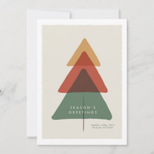 Cartes Pour Fêtes Annuelles Arbre superposé - Vœux de fin d'année