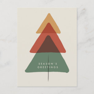 Cartes Pour Fêtes Annuelles Arbre superposé - Vœux de la saison