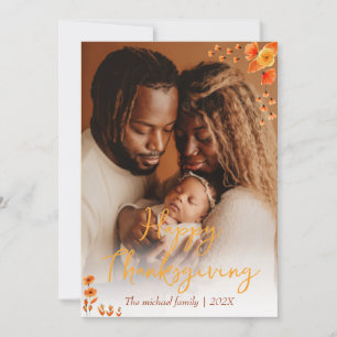 Cartes Pour Fêtes Annuelles arbres d'automne joyeux thanksgiving Photo de fa